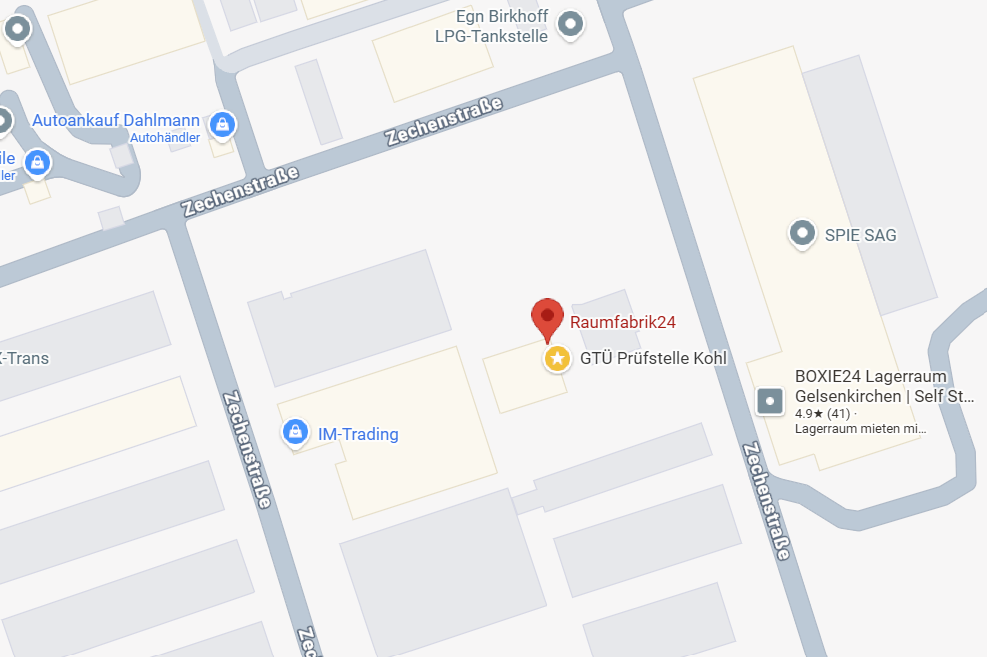 Kartenausschnitt oder Luftbild